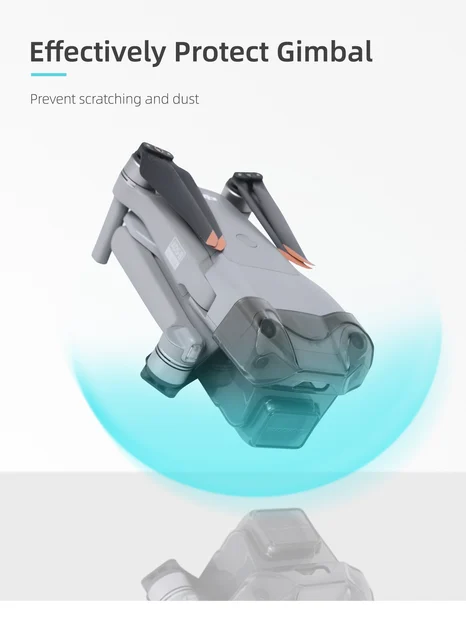Copriobiettivo Per DJI Mavic Air 2S - Protezione Gimbal, Trasparente, In PC - Foto 3