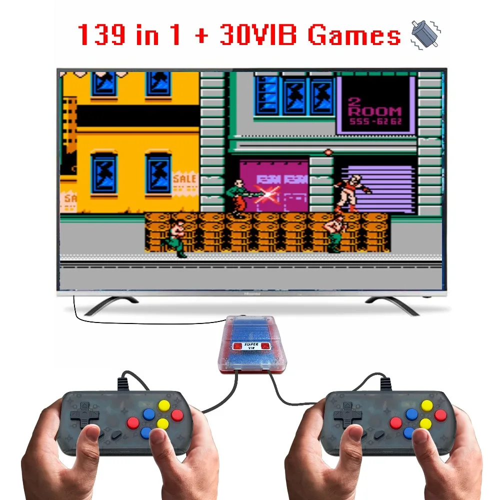Super VIB ТВ Игры SNES Мини ТВ игровая консоль 8 бит Ретро видео игровая консоль встроенные 169 игры Ручной игровой плеер лучший подарок