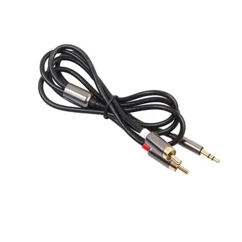 

3.5 mm to 2 RCA Audio Cable AUX Splitter 3.5mm Stereo Male to Male 2 RCA Adapter Speaker Cable 1m Pure Copper Audio Cable