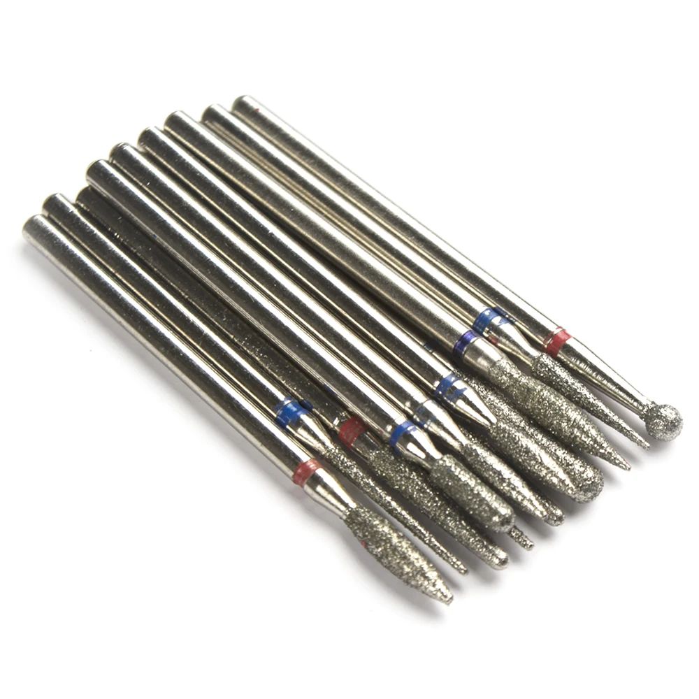 5pcs Diamond Nail Drill Bit Kits Mill Cutter All For Manicure Machine Bit Tools Accessories Cuticle Clean For Removing Nail Gel