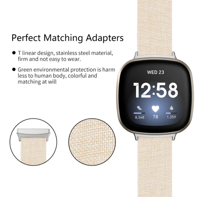 Fitbit Versa 3 Soft Canvas Strap FitGear NZ