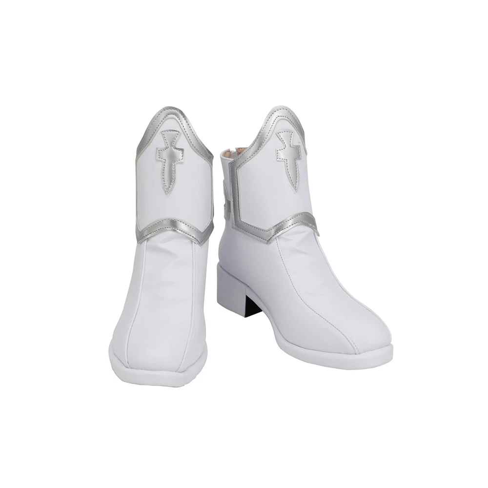 zapatos de Cosplay Yuuki Asuna mujer, juego de rol, botas blancas, C273|zapatos| - AliExpress