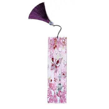 

DIY Diamond Painting Leather Tassel Book Marks Special Shaped Diamond Embroidery