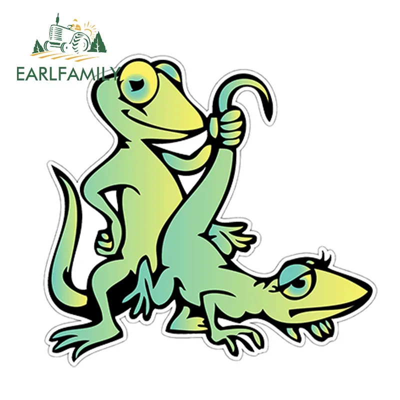 EARLFAMILY 4 &quotx 5&quot Gecko ящерица секс взрослые забавные строительные виниловые