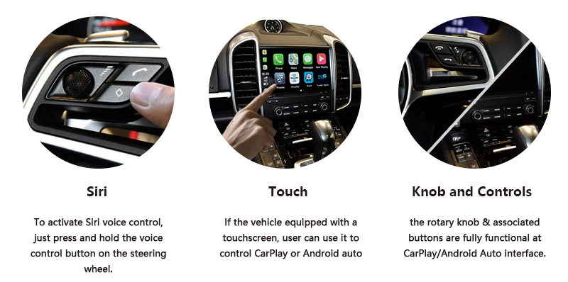 Wireless CarPlay AndroidAuto Smart Module for Porsche-Control method