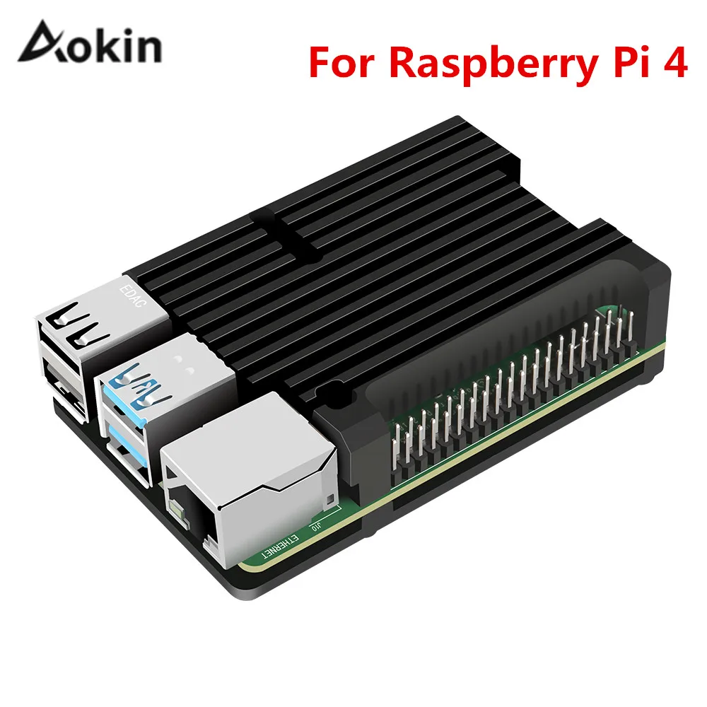 Корпус для Raspberry Pi 4 Модель B корпус из алюминиевого сплава с пассивным