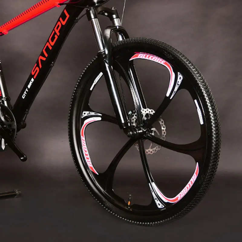 26 Inch Mountain Bike One Wheel 6 Knife Double Disc Brakes for Men and Women Bicycle Students