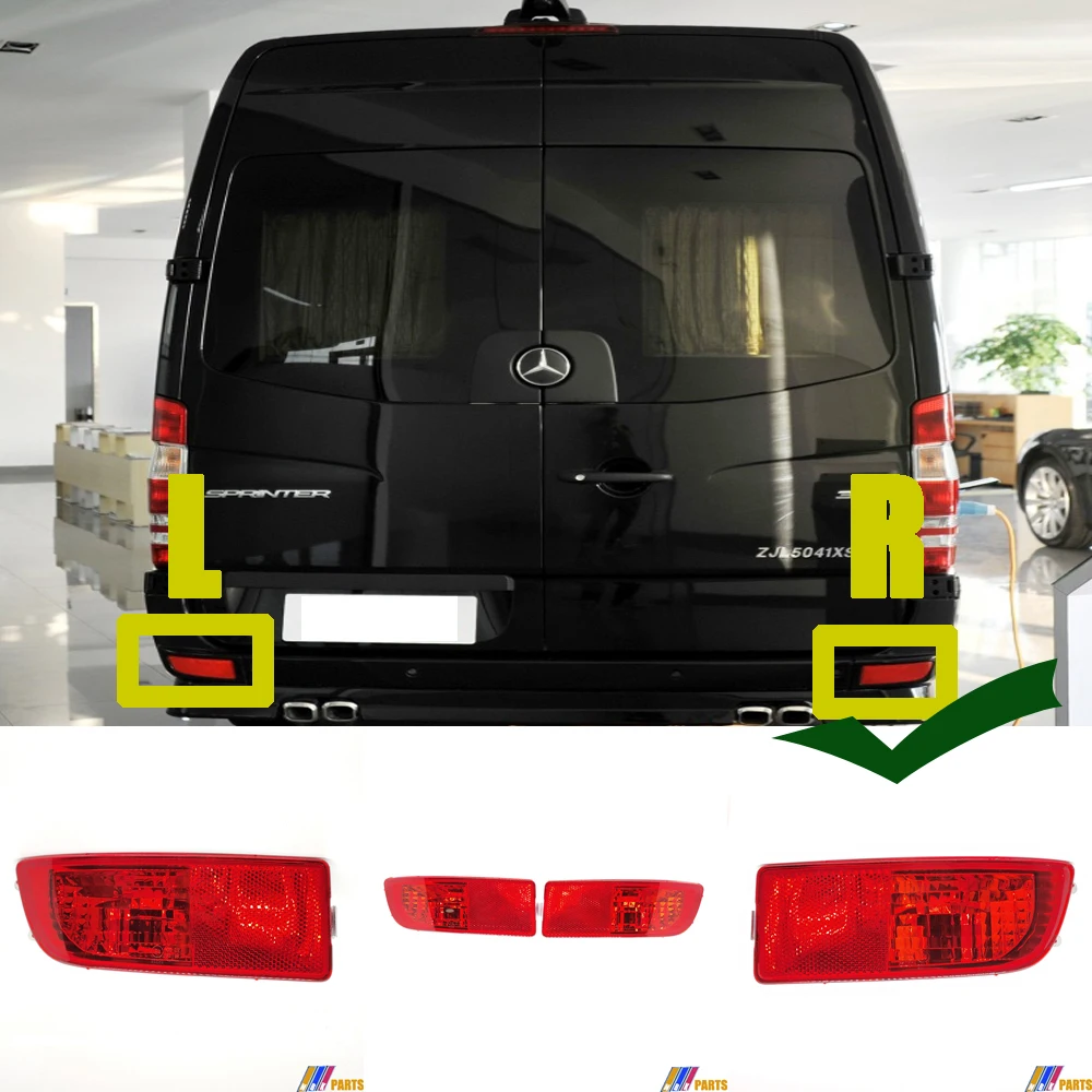 

Fit 06-16 правый RH Мерседес-Бенц Спринтер W209 2500 3500 Кабины Грузового Cutaway Van Габаритные, задние отражатель бампера A9068200356