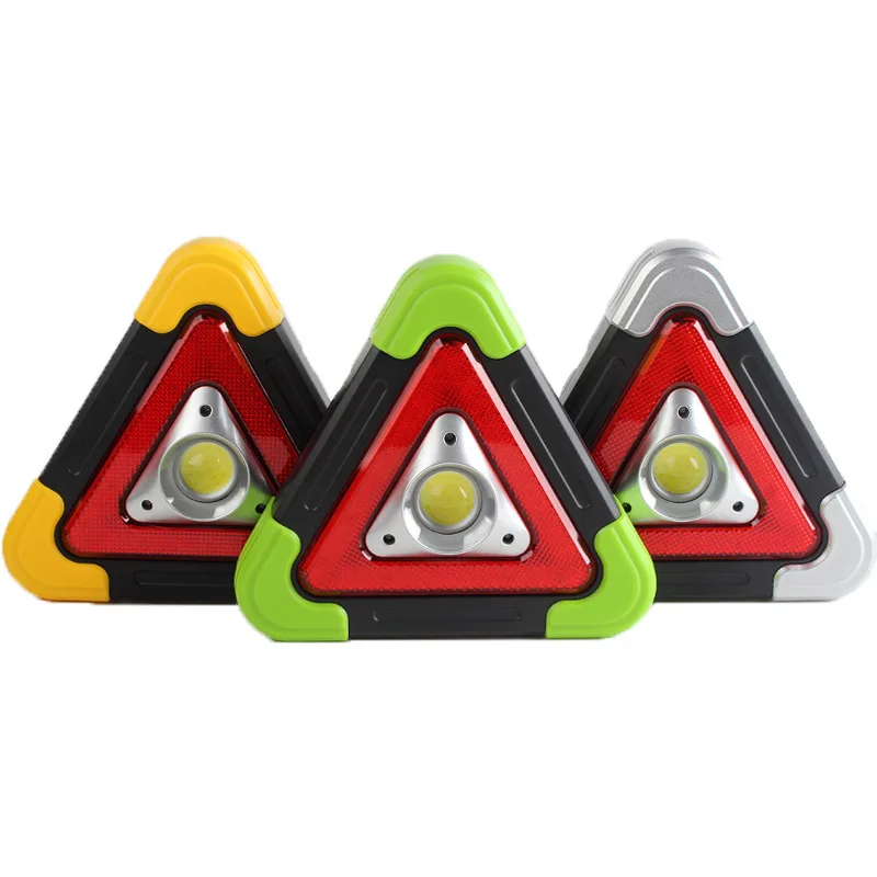 

Solar Camping Buckle Triangle USB Rechargeable Camping Outdoor LED Hand Emergency Warning Work Light