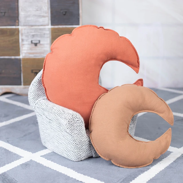 Color Moon Plush Pillow Soft Cushion Kawaii Moon Stuffed Plush Toys for Children Baby Kids Pillow Girl Gift Girl Room Decoration 5