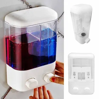 

500ml/1000ml Transparent soap dispenser white soap wall mount sanitizer soap dispenser With sucker for Kitchen Bathroom