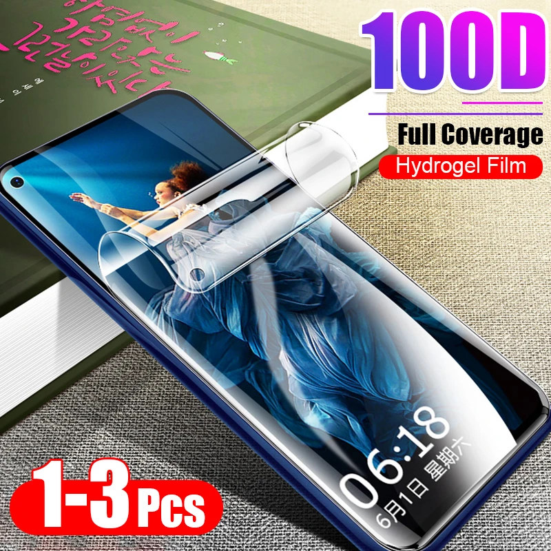 

3Pcs 100D Soft Hydrogel Film For Huawei Honor 20 Pro 10i 7A 7C Ru Full Screen Protector Film For Honor 10 8 9 Lite 20 Not Glass