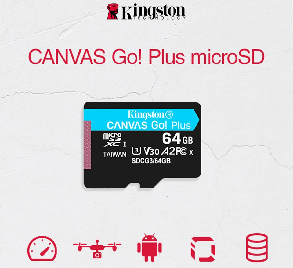 Kingston tarjeta de memoria micro sd de 128GB, 64 GB, Clase 10, TF, 256GB,  512GB, tarjeta sd, Canvas Go Plus, SDCG3, para teléfono  inteligente|Tarjetas de memoria| - AliExpress