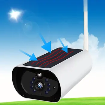 

Solar Wireless Wifi Surveillance Camera Network Camera Mobile Phone Remote Outdoor Monitor 4X Zoom Solar