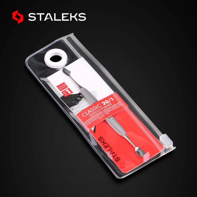 Stainless Steel Nail Cuticle Spoon Pusher Profession Double Head Dead Skin Remover Knife Manicure Nail Art Tool STALEKS PC-20-1