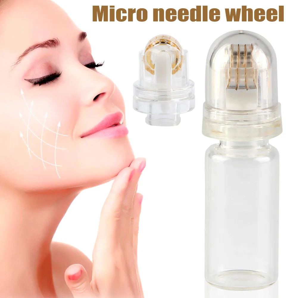 Gold Derma Roller Micro Needles Scars Skin Care Anti Aging Anti-winkle 64 Needles QS888