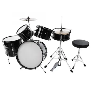 

Kids Junior Drum Set 5 Pcs Children Drum Kit Stool Drumsticks Pedal Beginner Set Musical Instruments Play Educational Toy Gift