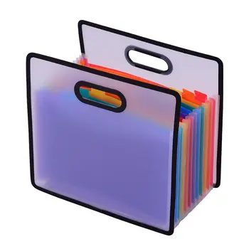 

Accordion Expanding File Folder A4 Paper Filing Cabinet 12 Pockets Rainbow Coloured Portable Receipt Organizer With File Guide