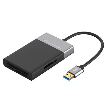 

6 in 1 USB 3.0 to XQD/TF/Secure Digital Card 2 Port HUB Multi Memory Card ABS and Aluminum Alloy Shell PVC Wire Reader