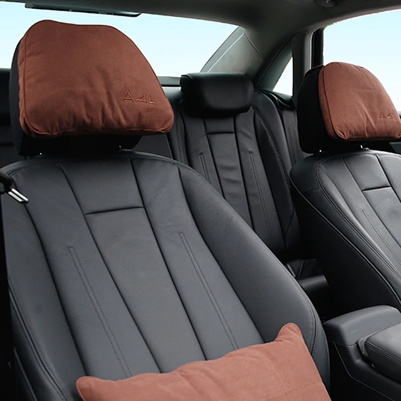 Gelinsi для Audi A3, A4, S4, A5, A6, Q3, Q5, Q7, все серии, автомобильная замшевая подушка для шеи, поясничная Подушка, поясничная поддержка, аксессуары