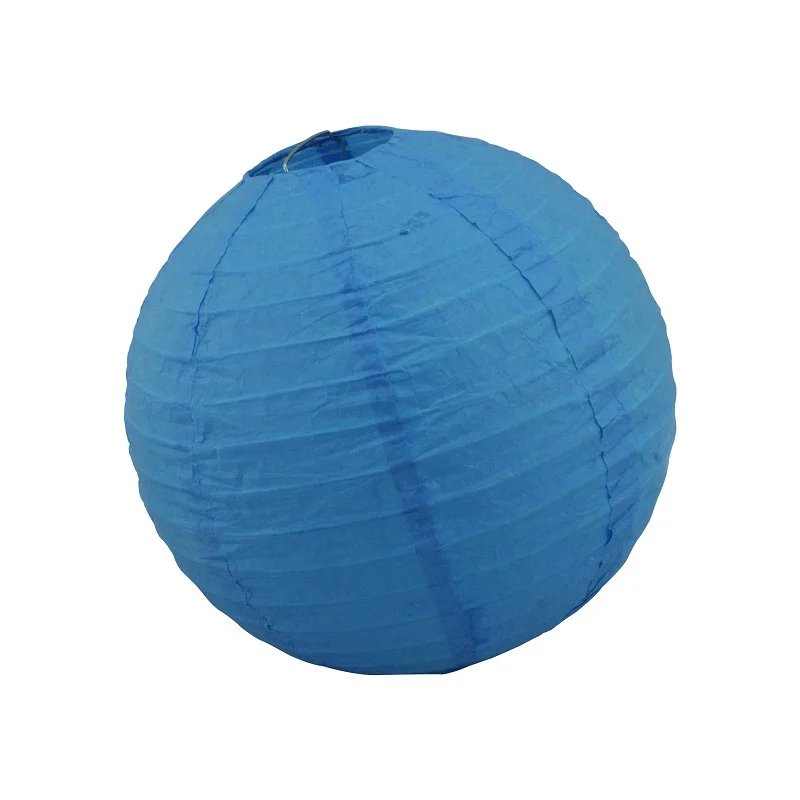 blue without LED 1st 8 ''(20 см)/10''(25 см)/12 ''(30 см) фонарики из белой бумаги+ белый светодиодный светильник Круглые лампы-фонари фестиваль свадебное украшение - Цвет: blue without LED