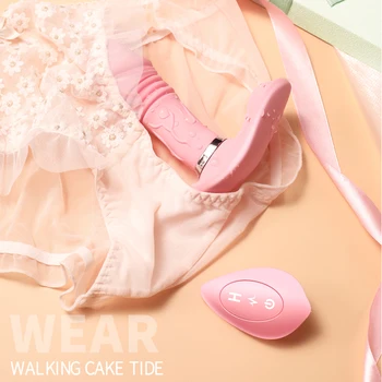 Telescopic Vibrators Wearable Butterfly Heating Dildo Panties Vibrator G Spot Stimulator Wireless Remote Control Adult Sex Toys 5