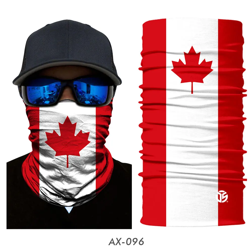 3D волшебный шарф, США, Национальный Флаг Испании, Россия, гетры для шеи, летняя трубчатая маска для лица, повязка на голову, бандана, шарфы для мужчин и женщин - Цвет: Canada