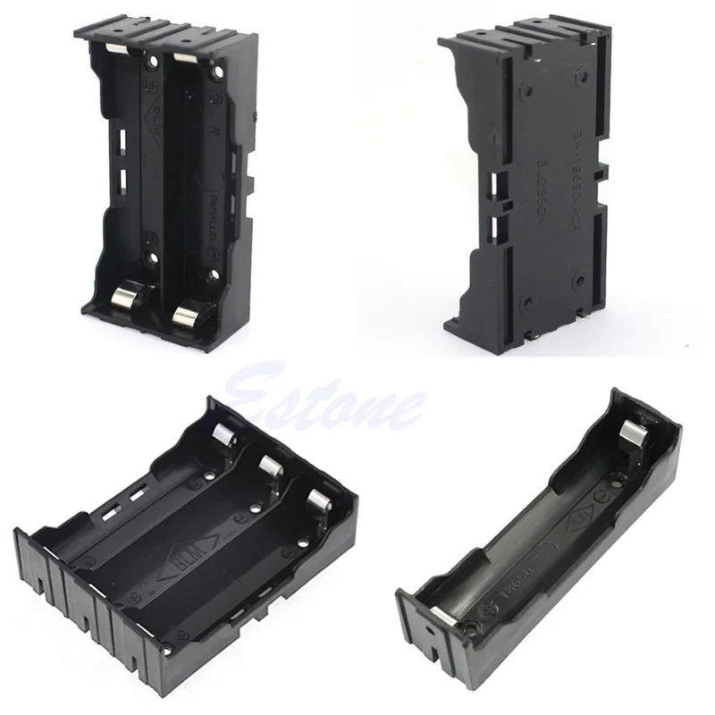 

18650 Parallel Battery Box Plastic Battery Box Holder Rechargeable Battery 3.7V DIY Soldered on The PCB