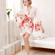 Сексуальная одежда в японском стиле, кимоно с глубоким v-образным вырезом, тонкая секция, женское сексуальное белье, косплей, легкая перспектива, юката