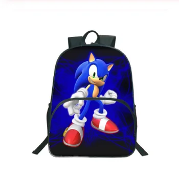 

Sonic Pattern Backpack Students Boys Girls Bags Teens Daily Backpack Travel Rucksacks Fashion Popular Schoolbag 16inch