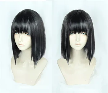 

New Anime SEKIRO: Shadows Die Twice Divine Heir Cosplay Short Black Mixed Silver Synthetic Hair Wig + Wig Cap +Track