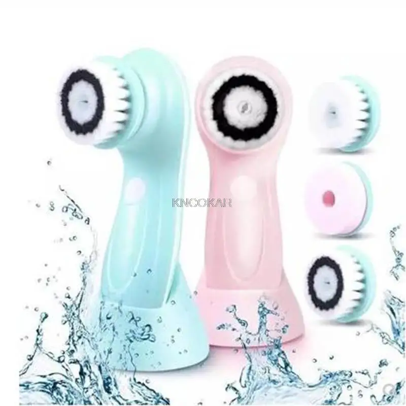 Czyszczenie twarzy Cleaner Massager wibracje wodoodporne produkty czyszczące pędzel do twarzy usuwanie pędzel do twarzy miękka skóra pielęgnacja