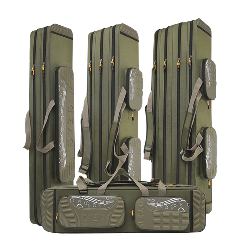 2/3/4 Слои 120 см Рыболовная Сумка Большой Ёмкость рыбы полюс Инструменты сумка для хранения снасти Шестерни, сумочка на плечо, дорожная сумка для отдыха на открытом воздухе спортивные XA184G