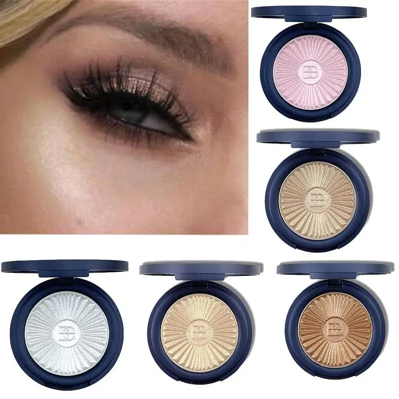 Beauty Glazed Monochrome Shimmer Highlighter Palette Face Contour Powder Base Highlight Cosmetic Long Lasting beauty makeup tool