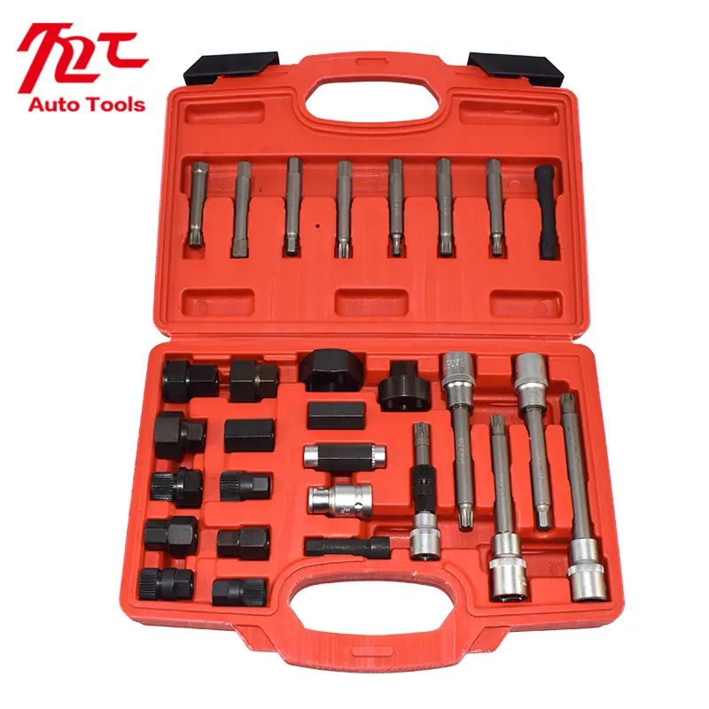 30pcs Alternator Freewheel Pulley Puller Alternators Tool Set Special