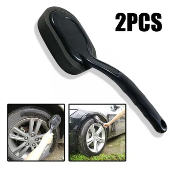 

RUNDONG Car Cleaning Brush Auto & Car Tire Wheel Waxing Polishing Sponge Washing Cleaning Brush Long Handle