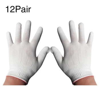 

12pair For Construction Unisex Shockproof Auto Repair Garden Tools Outdoor Work Protection Breathable Safety Gloves Full Finger