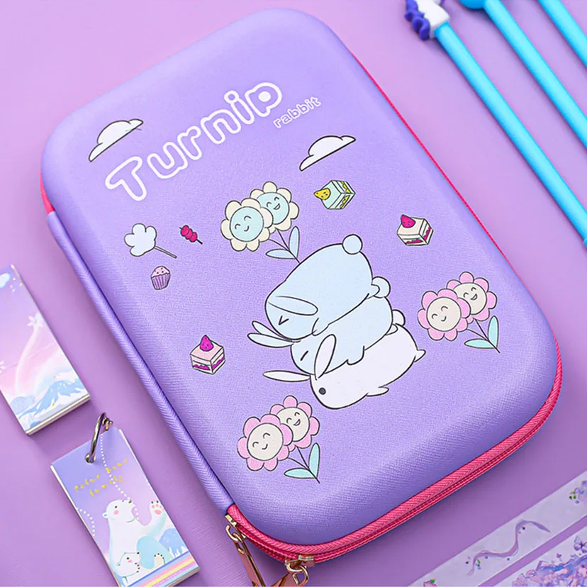 

Kawaii Pencil Case Pencil Box Rabbit Pen Case Material Escolar Trousse Scolaire Cute Estuche Escolar Stationery Pencil Cases