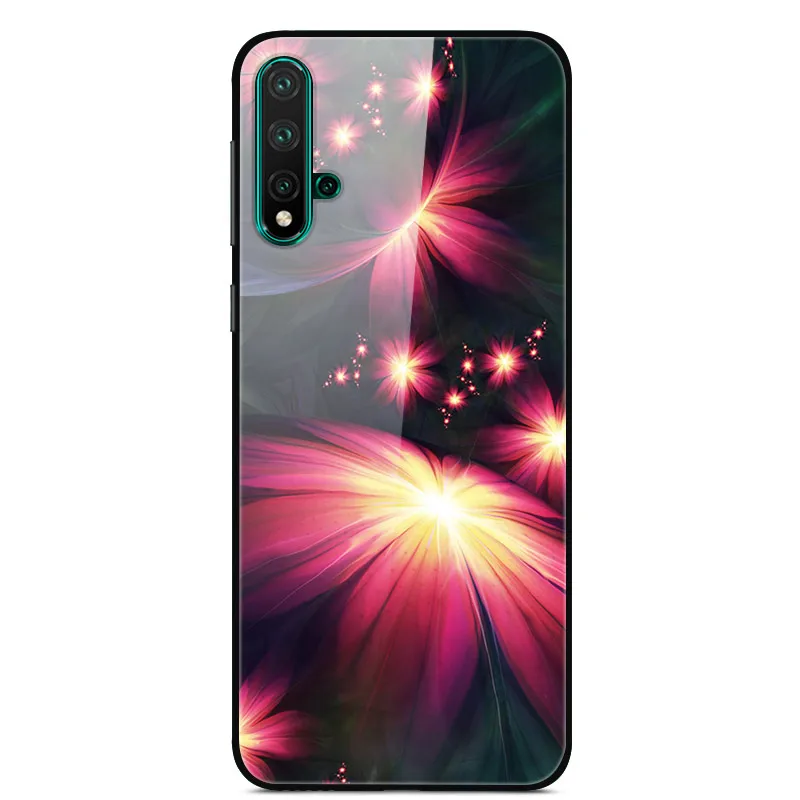 09 Чехол из закаленного стекла для huawei NOVA 5, Мягкий бампер с 3D принтом, чехол для huawei Nova 5 Pro, чехол для телефона Nova5 6,3", Чехол - Цвет: 09