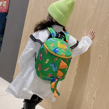 

2020New Light Cartoon Dinosaur Kindergarten School Bag Kids Anti-lost Child Backpack Children School Bags Girls Boys Backpacks