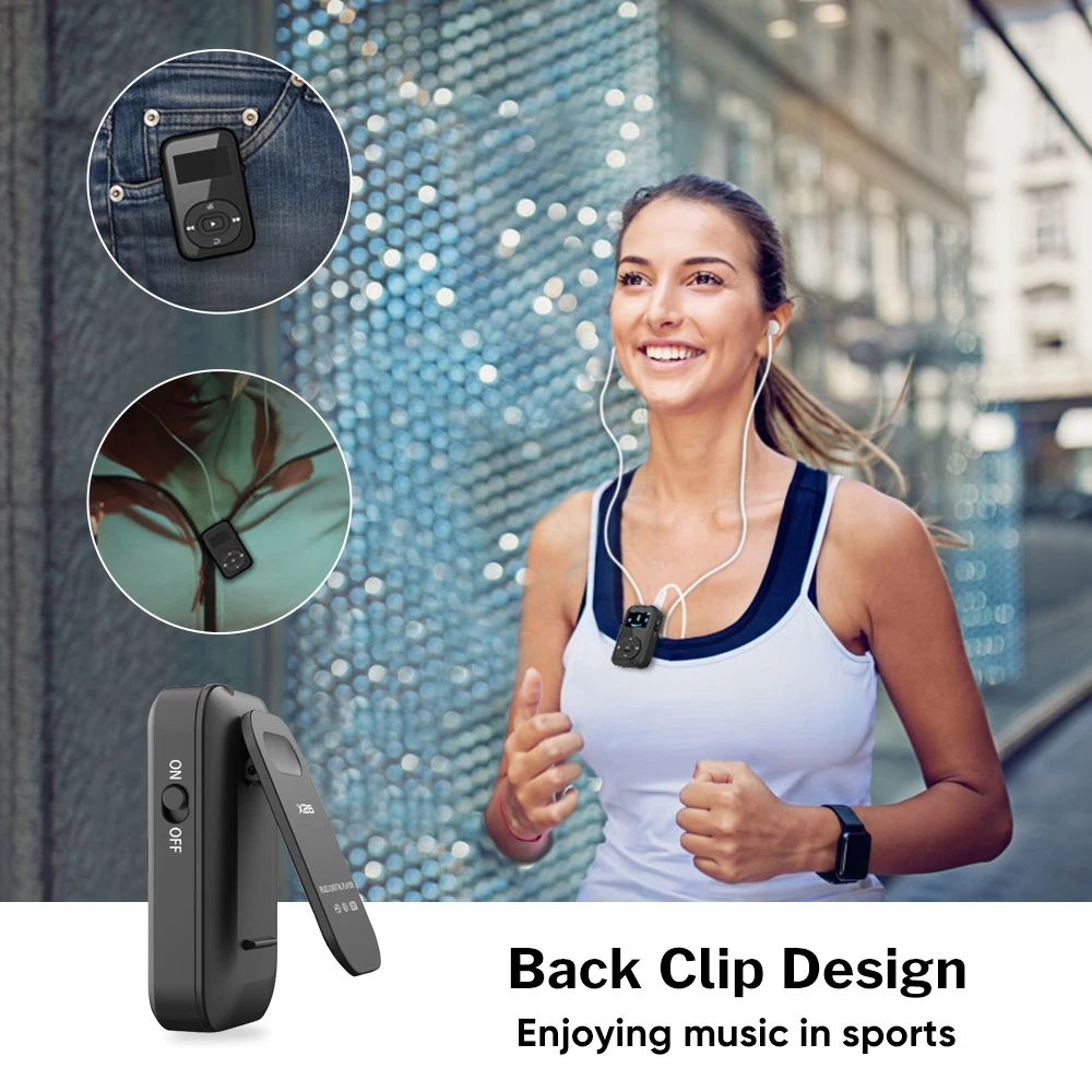 Deelife Running MP3 Play With Bluetooth Sport Clip