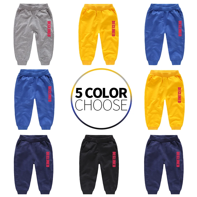 

Pants For Boy Print Letters Sports Girls Pants Spring Sweatpants Children Autumn Teenage Active Clothing Toddler