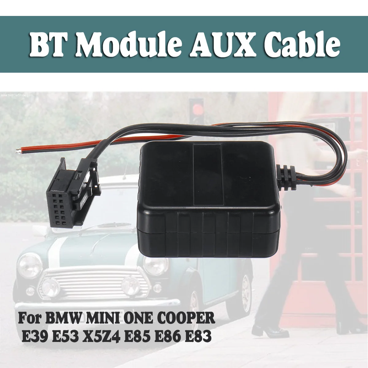 Car bluetooth AUX Cable Adapter Radio Stereo Music FOR BMW MINI ONE COOPER E39 E53 X5Z4 E85 E86 E83