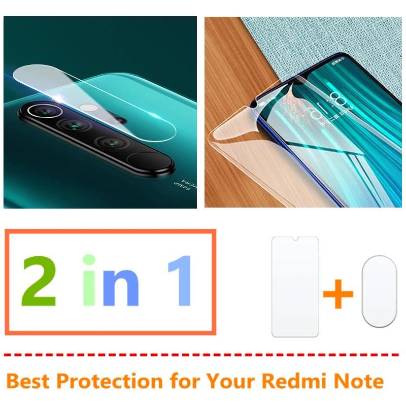 2 в 1 камера закаленное стекло для Xiaomi redmi note 8pro защита экрана на redmy note 8 pro Защитная пленка для объектива Glas note8 pro
