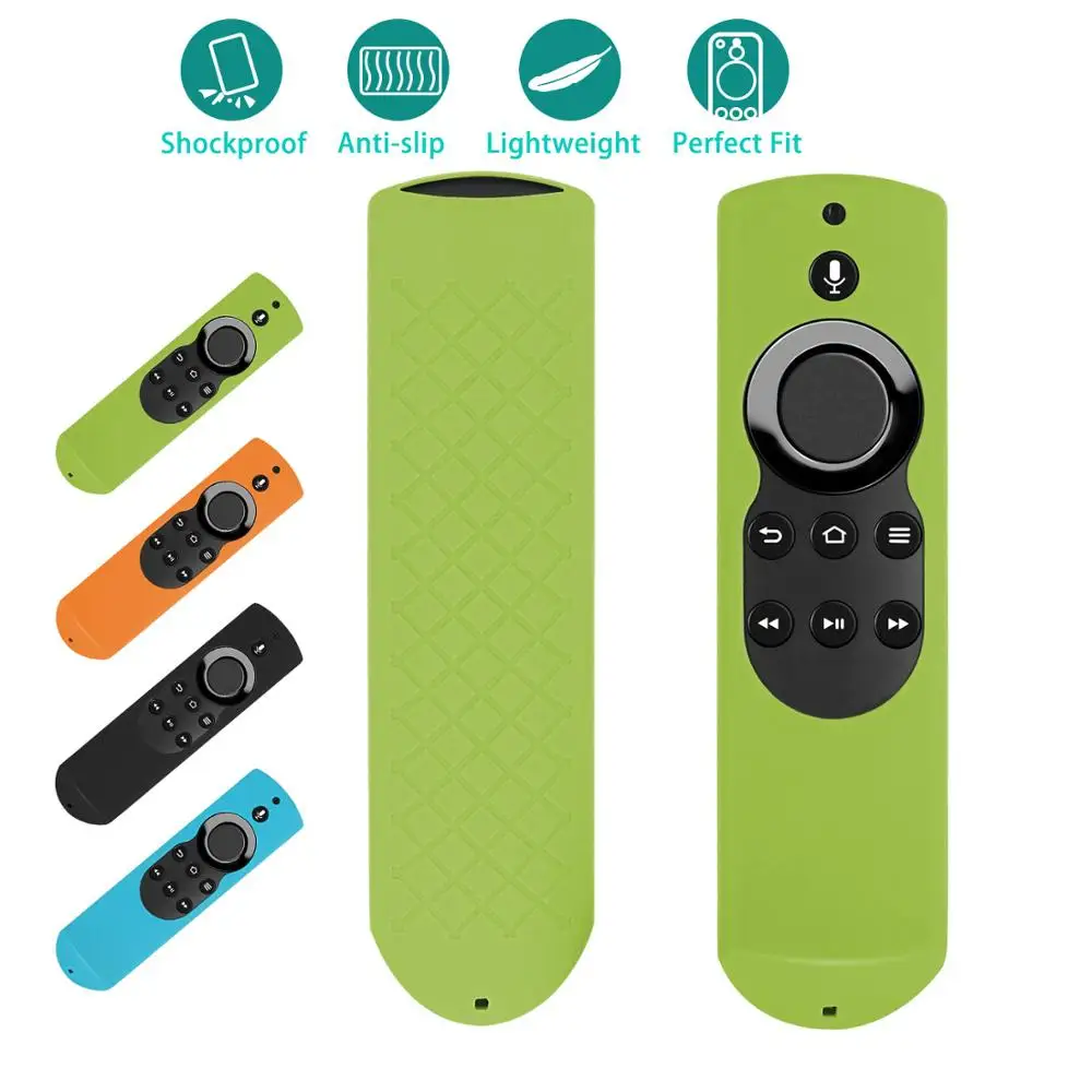 Custodia Per Telecomando In Silicone Antiurto Antiscivolo Per Fire Tv Con Telecomando Vocale 4K Alexa (Edizione 2017) (2A Generazione) Fire Tv Stick