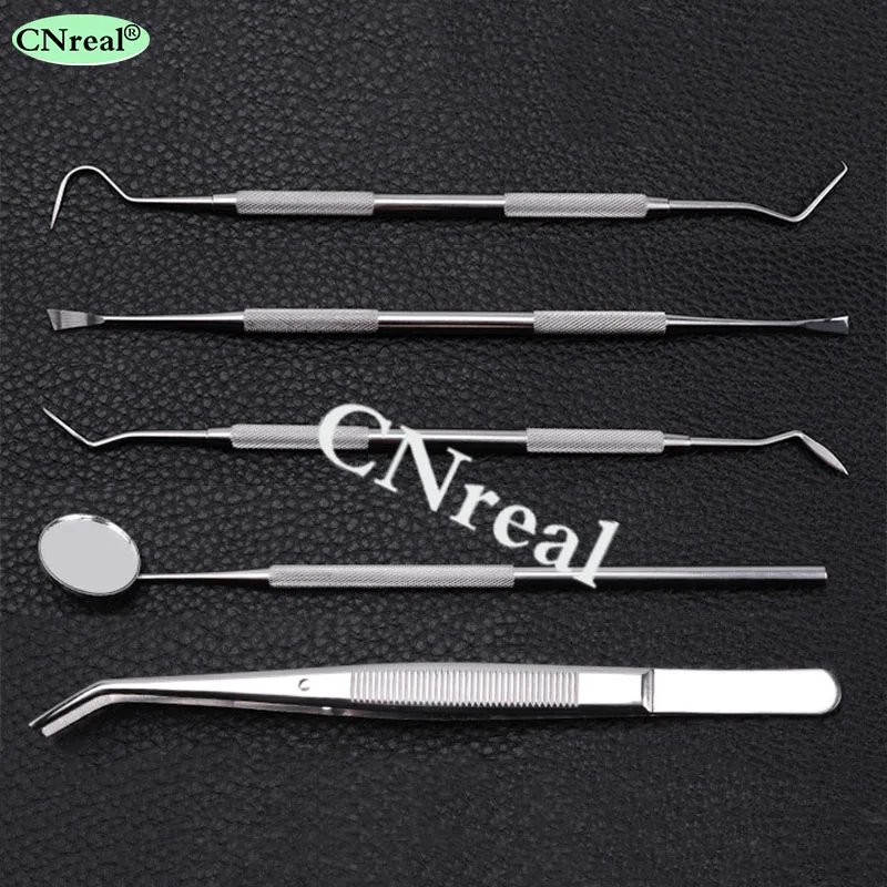 1 set Multi function Dental Kit Stainless Steel Professional Dentist Instrument with Toolkit 2