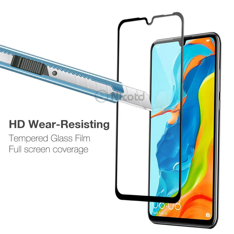 9h закаленное стекло для huawei P30 Lite 2.5D HD полное покрытие защитная пленка Nova 4E
