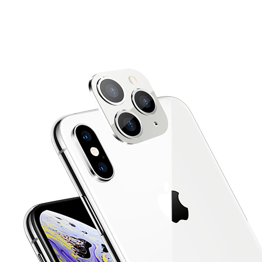 3D камера для iPhone XS Max X Закаленное Стекло X Второе изменение до 11 Pro Max поддельная Камера Протектор металлическое стекло XS пленка Len x 11