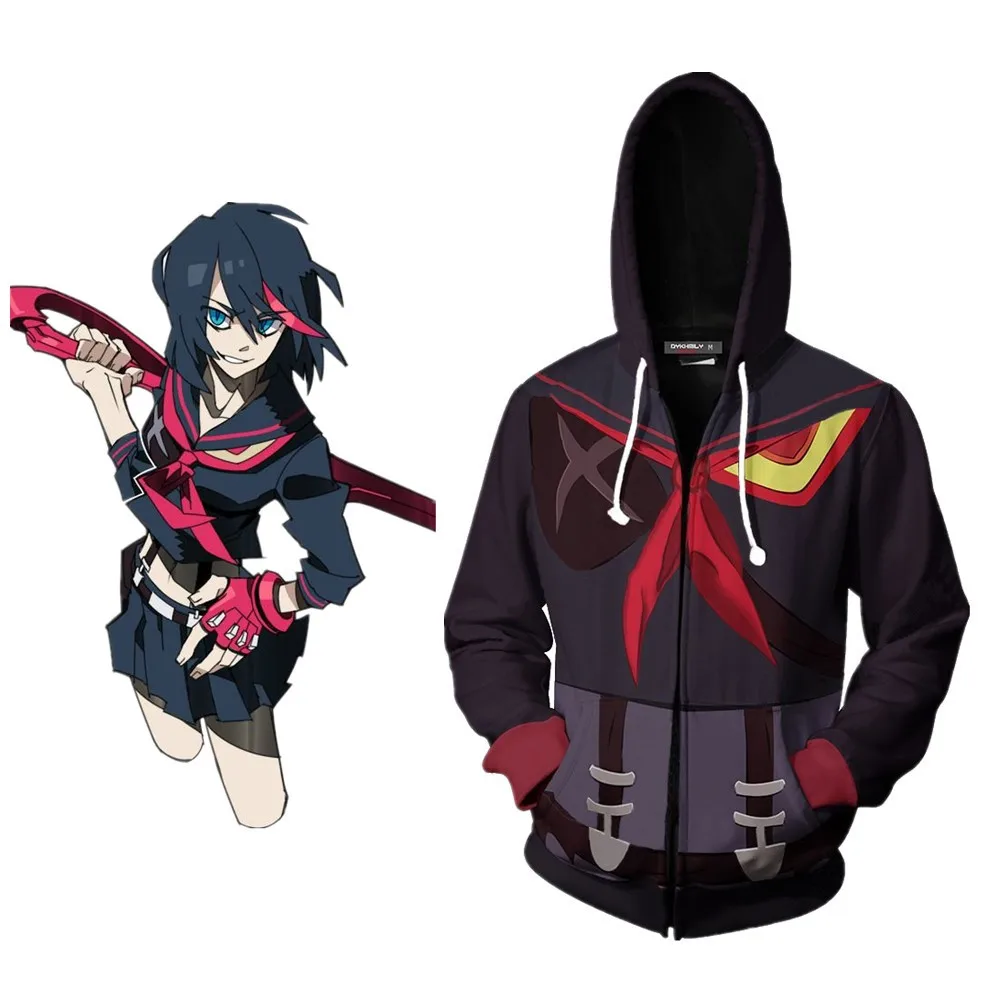 Kill La Kill худи Аниме толстовки матой рюуко костюм аниме для косплея 3D мужские и женские пальто
