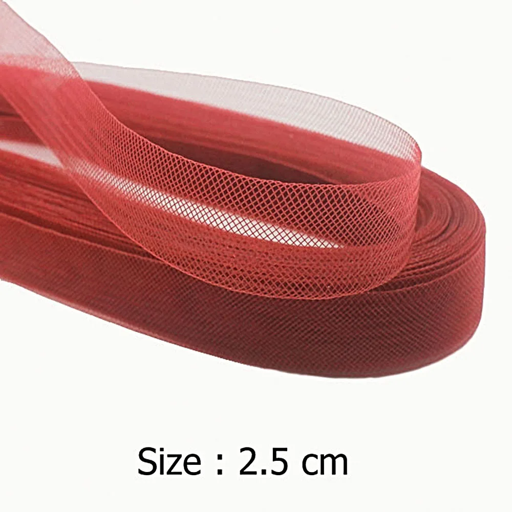 Crinolina Piatta 50mm X 50 Yards - Poliestere, Per Abiti Da Sposa, Cucito E Accessori - Foto 9